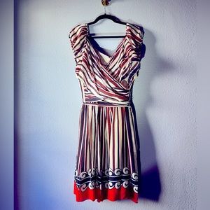 Anna Sui for Target 20th Anniversary Collection - Striped Silk Dress - 3X - NWT